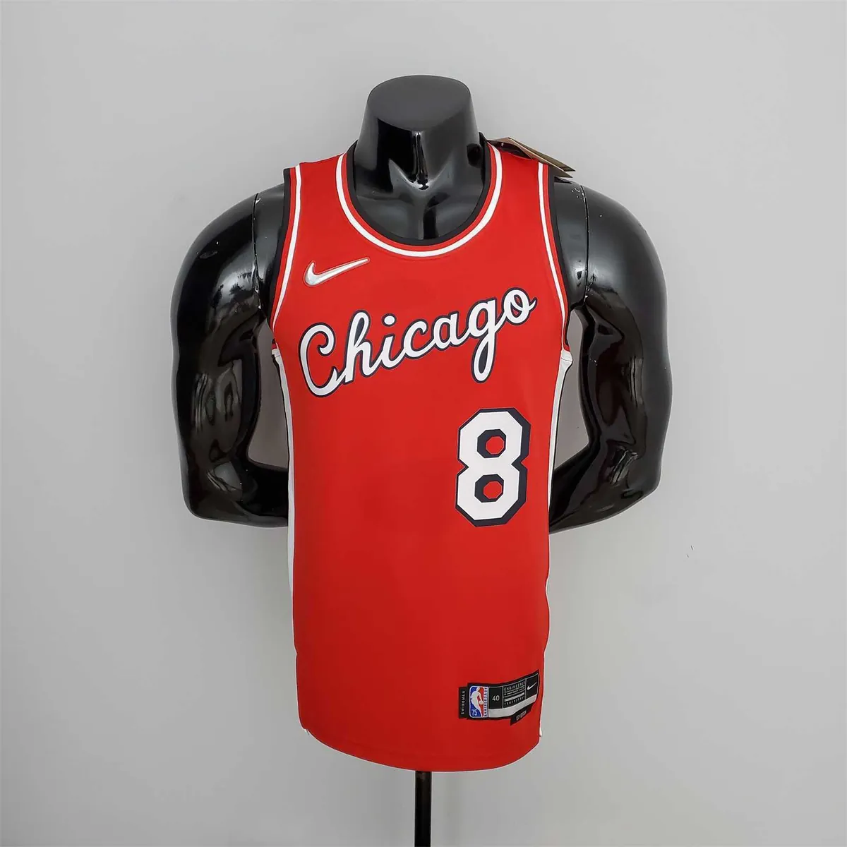 75th Anniversary 2022 Season Chicago Bulls LAVINE#8 City Edition Red NBA Jersey 10