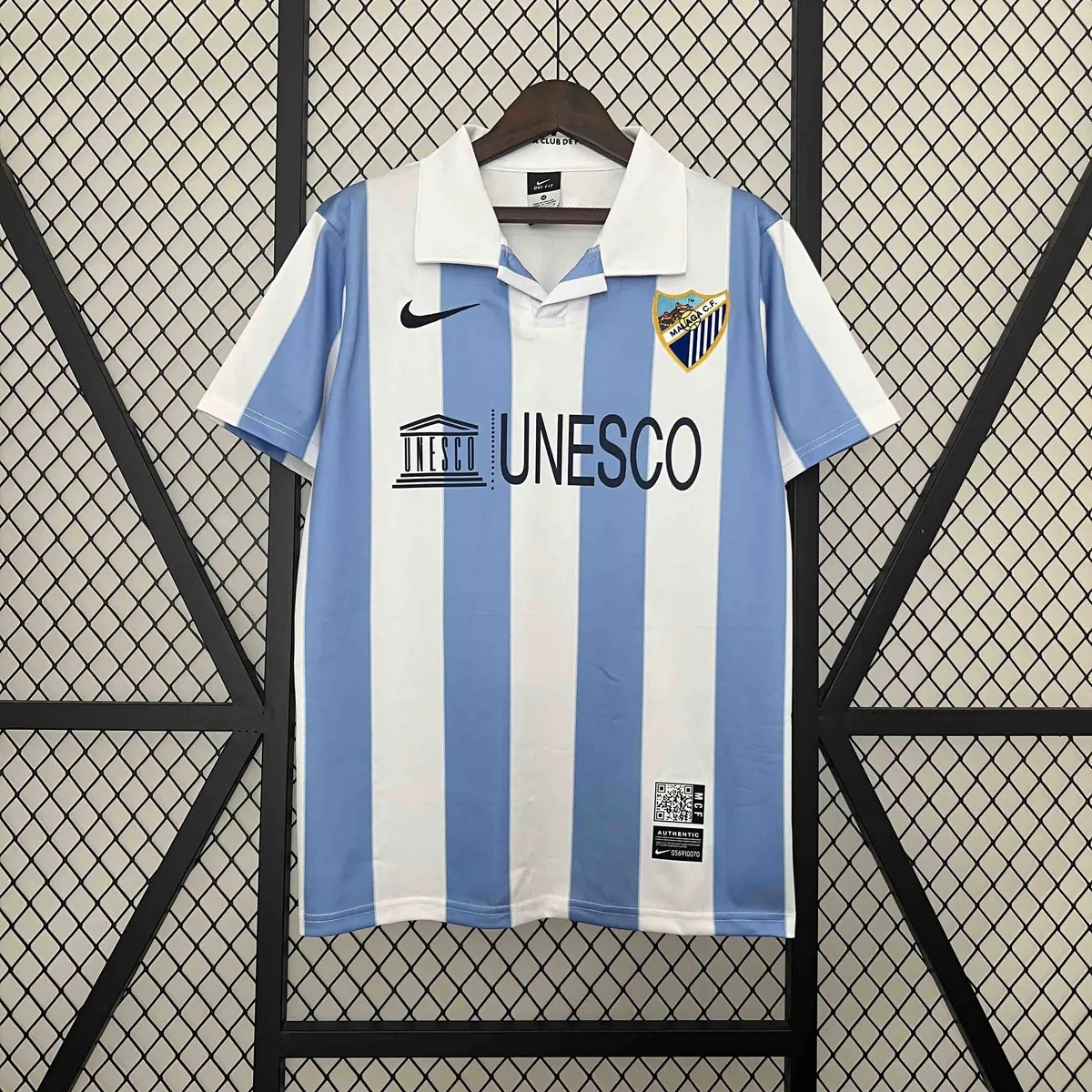 12-13 Malaga Home Retro Kit Football Apparel AAAAJerseys Dropshipping Yupoo 6