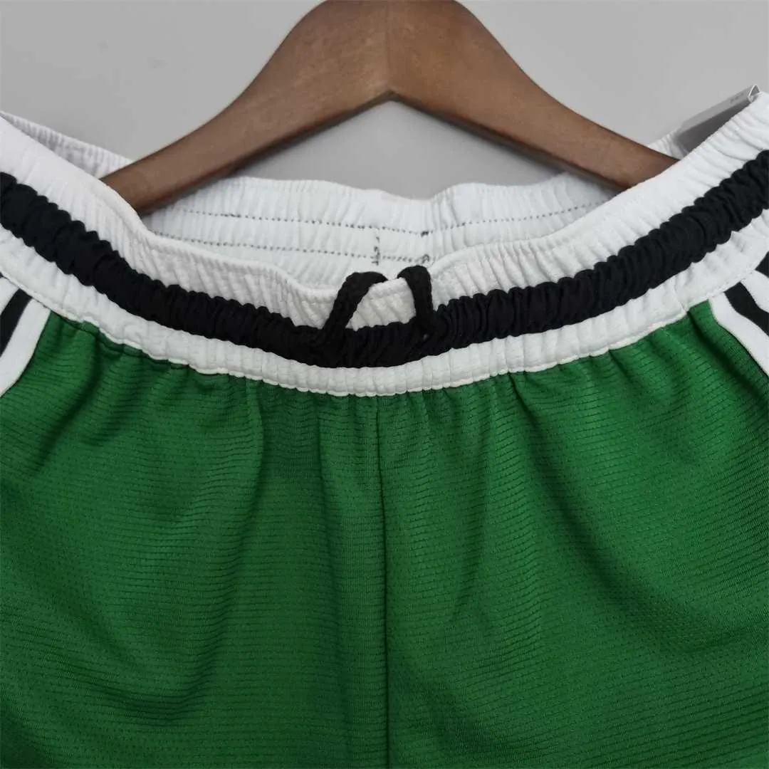 2022 Boston Celtics NBA US Training Shorts Green Black 5