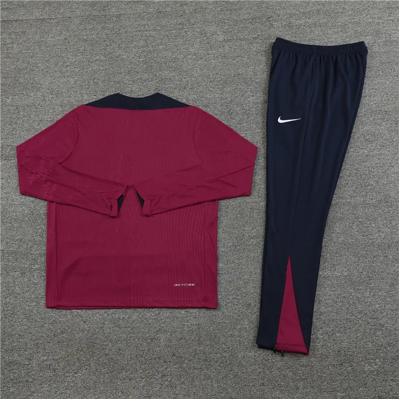 2024 England Player Long Sleeve Training Suit Football Shirts 2
