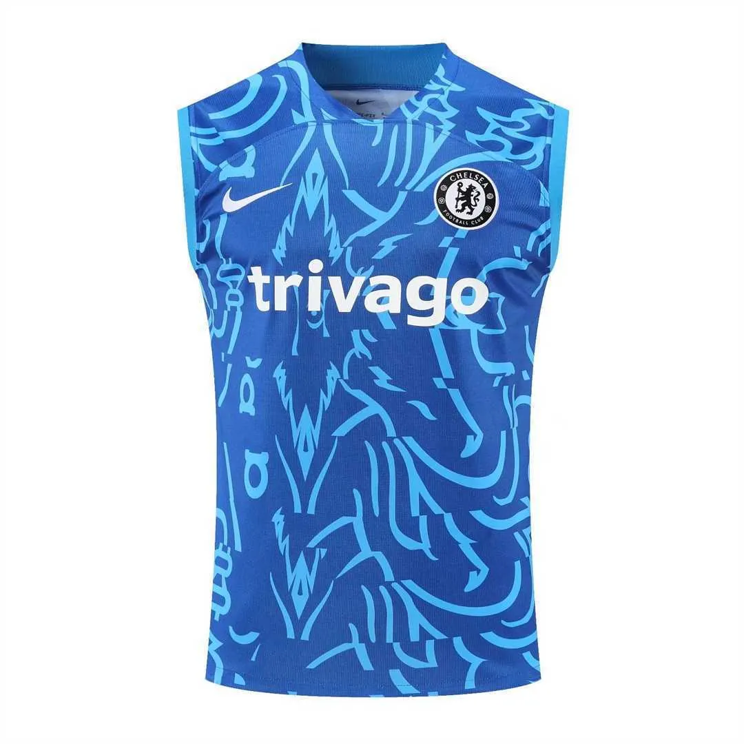 22-23 Chelsea vest training suit kit Blue Camo 13