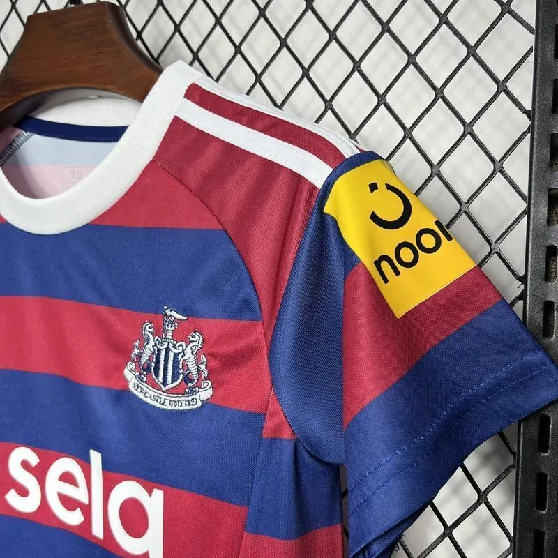 24-25 Newcastle Away Kid Kits Youth Apparels Football AAAAJersey Yupoo 3