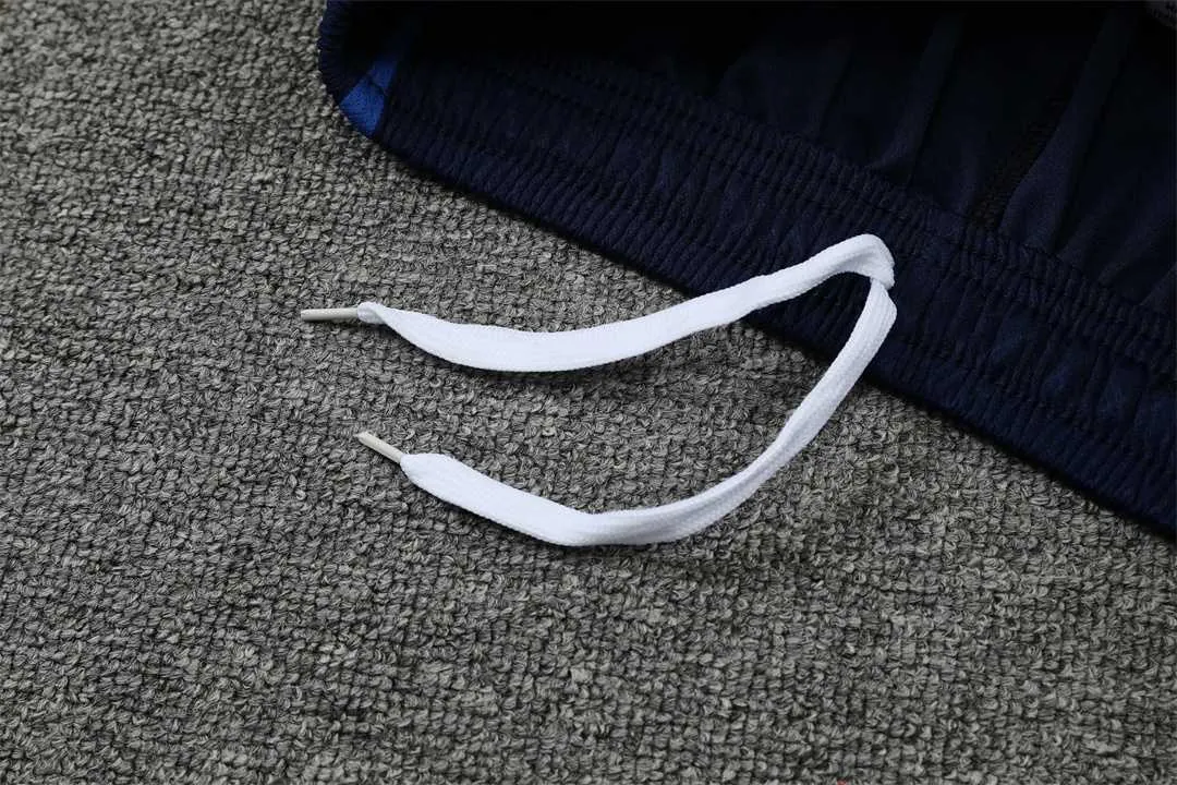 2022 France Training Suit Short Sleeve Kit White Blue 16