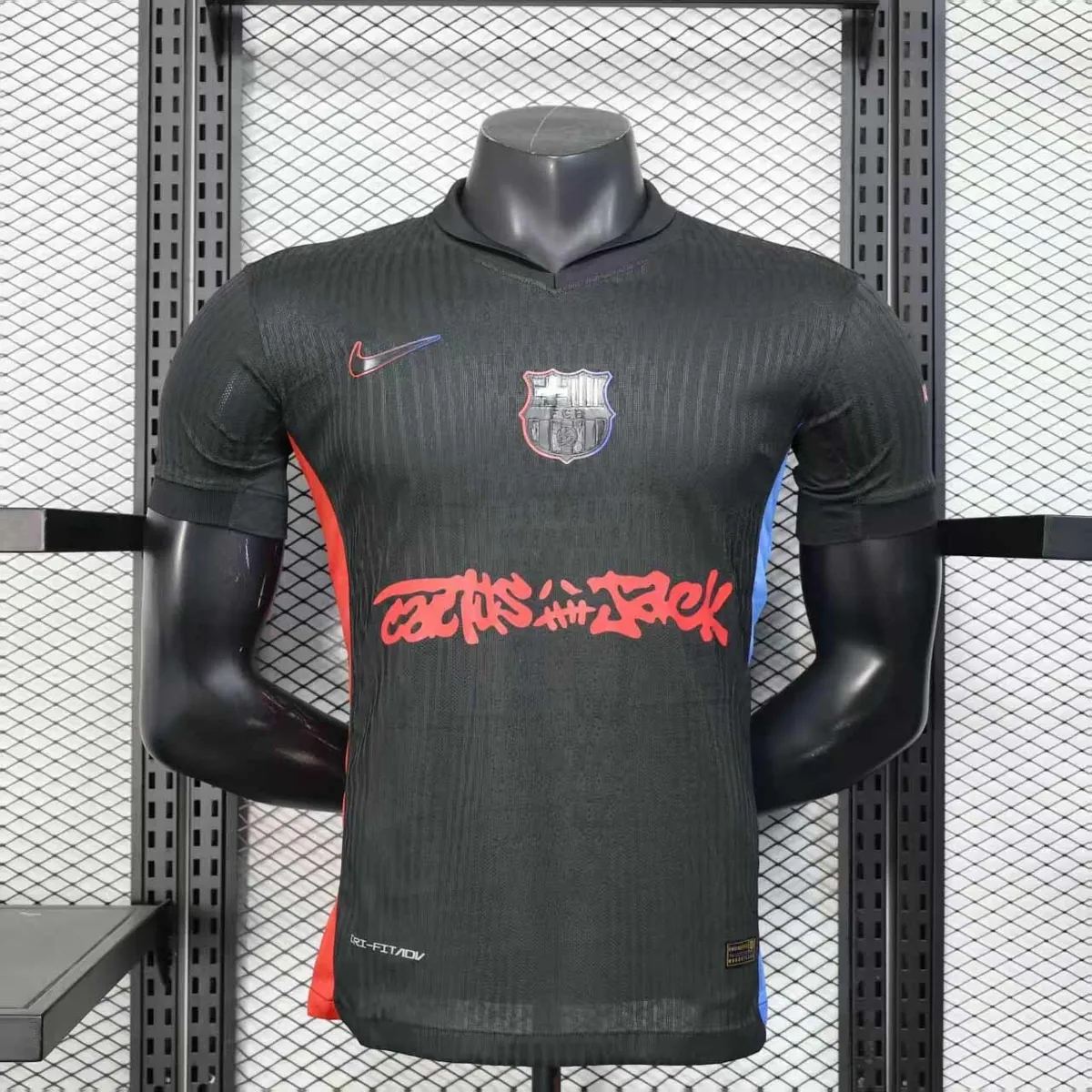 24-25 Barcelona x Travis Scott Away Kit Player Version Shirt AAAAJersey Yupoo 2