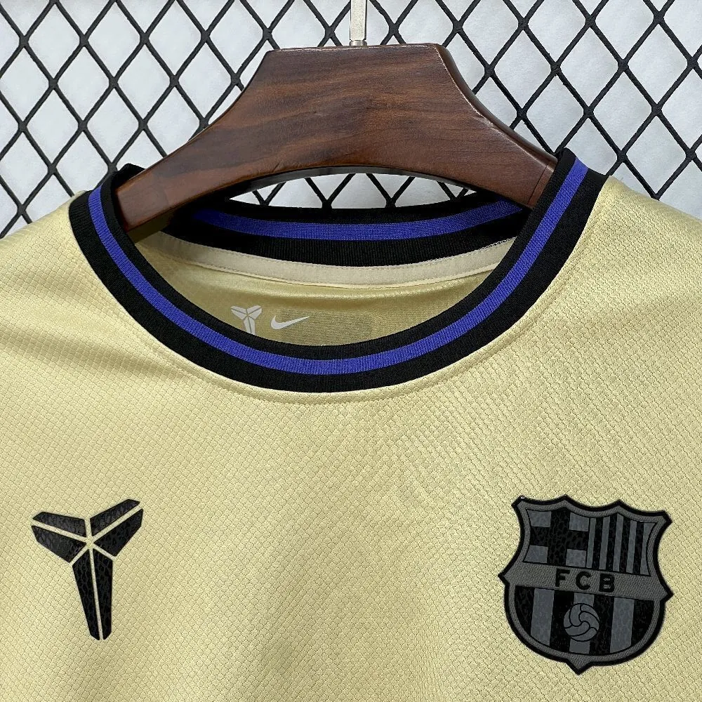 25-26 Barcelona Away Kit Football Long Sleeve T-Shirt AAAAJersey Supply Yupoo 1
