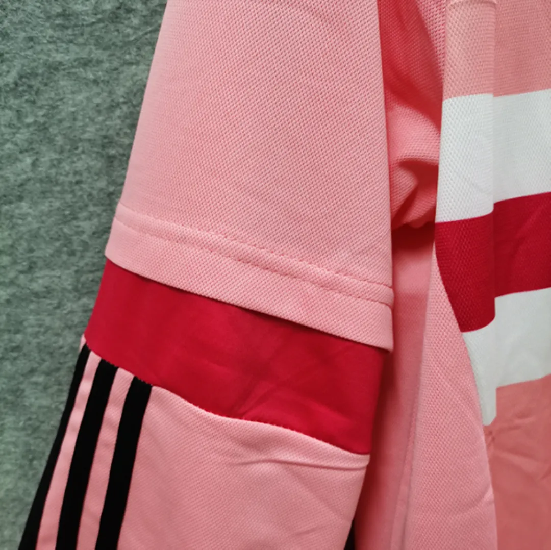 15-16 Juventus away pink long sleeve Football Jersey S-2XL 7