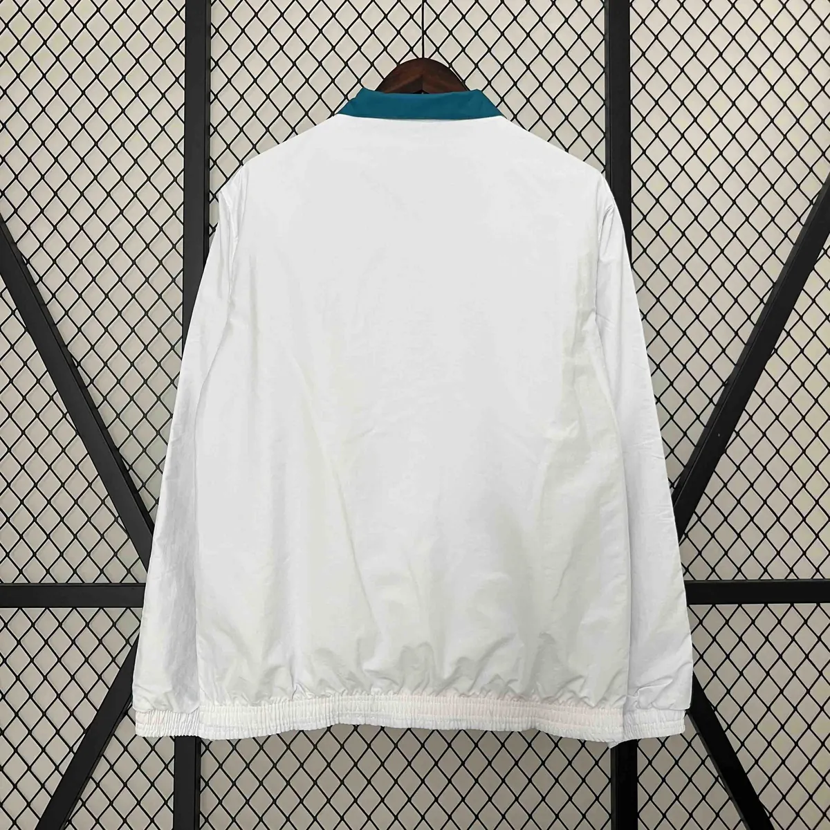 23-24 Real Madrid Trench Coat Reversible White&Blue Double-Sides Jacket AAAAJersey Yupoo 8