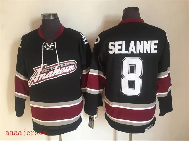 Anaheim Ducks retro ice hockey jersey M-3XL 阿纳海姆鸭队复古冰球服 5