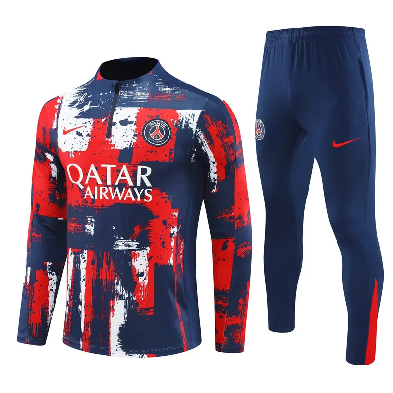 24-25 PSG Long Sleeve Training Suit Football Shirts 4