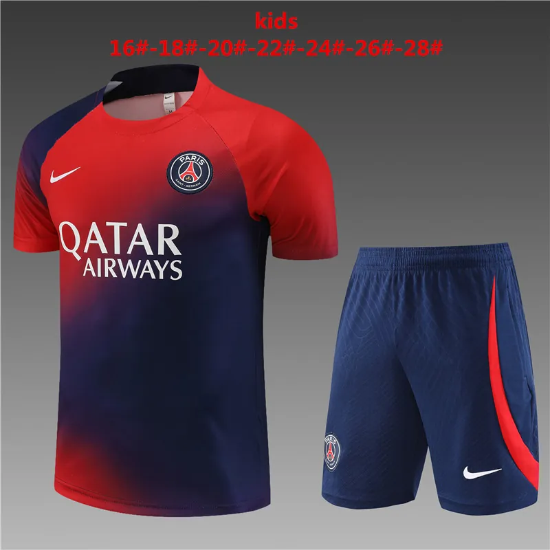 23-24 PSG Kids Training Soccer Jerseys Yupoo 1