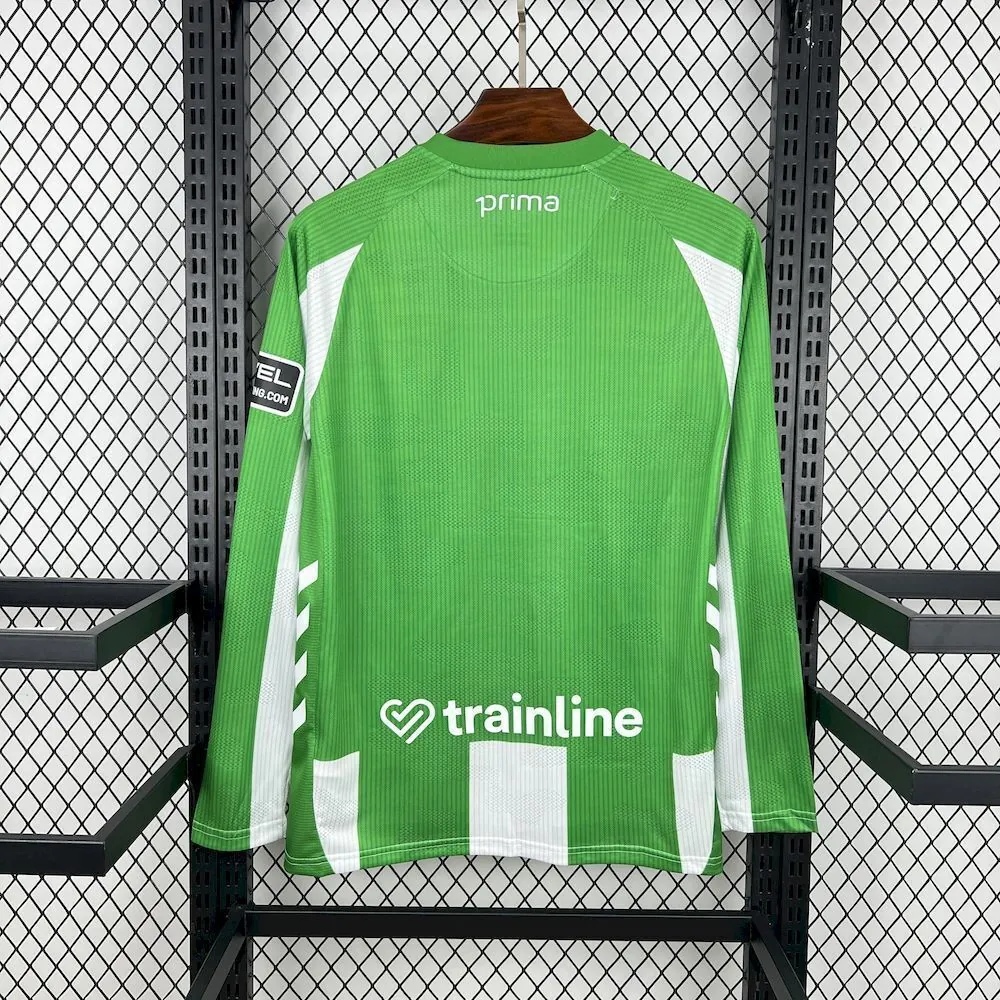 25-26 Real Betis Home Kit Long Sleeve Shirt Football Uniform AAAAJersey Dropship Yupoo 2
