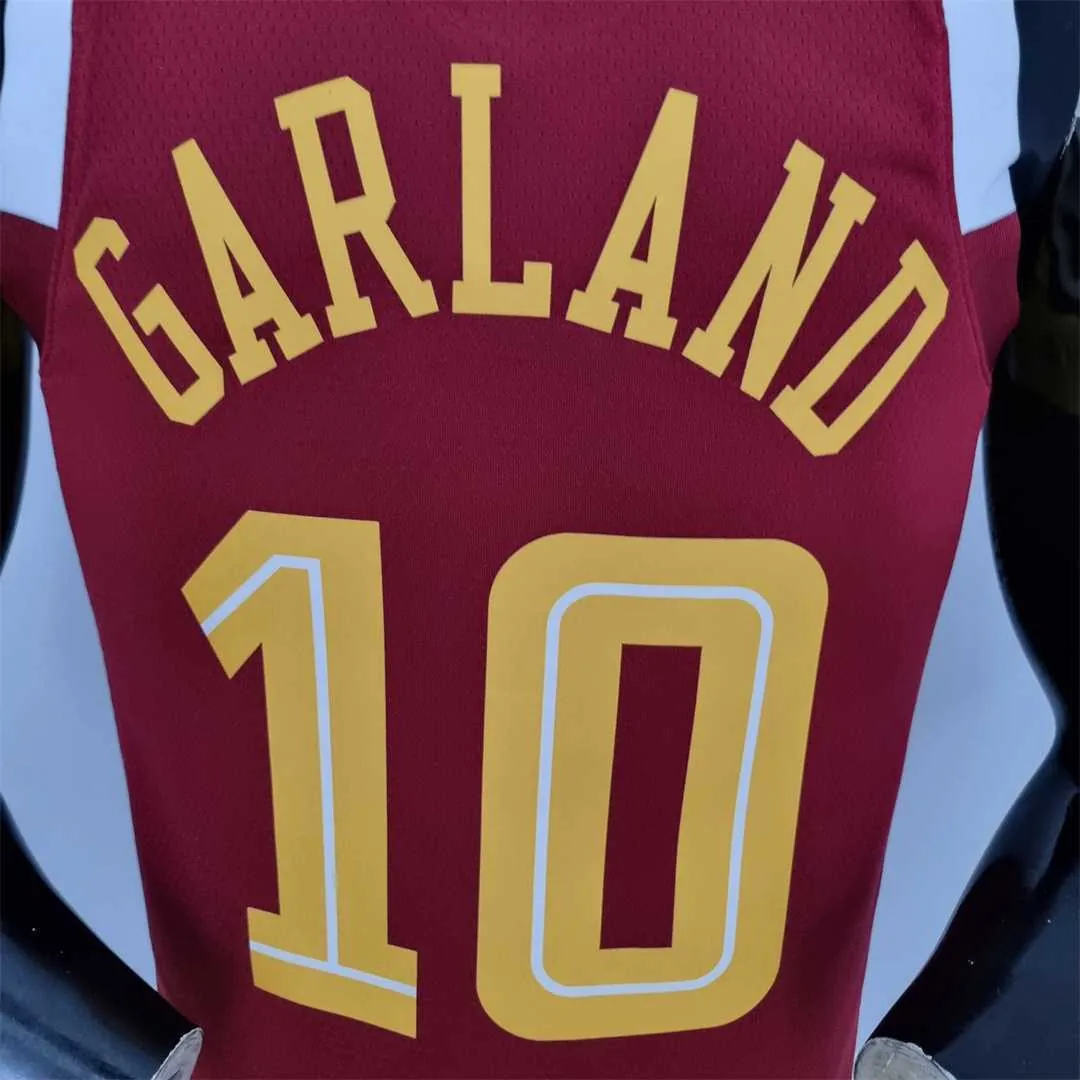 2022 Cleveland Cavaliers GARLAND#10 Urban Edition Red NBA Jersey 3