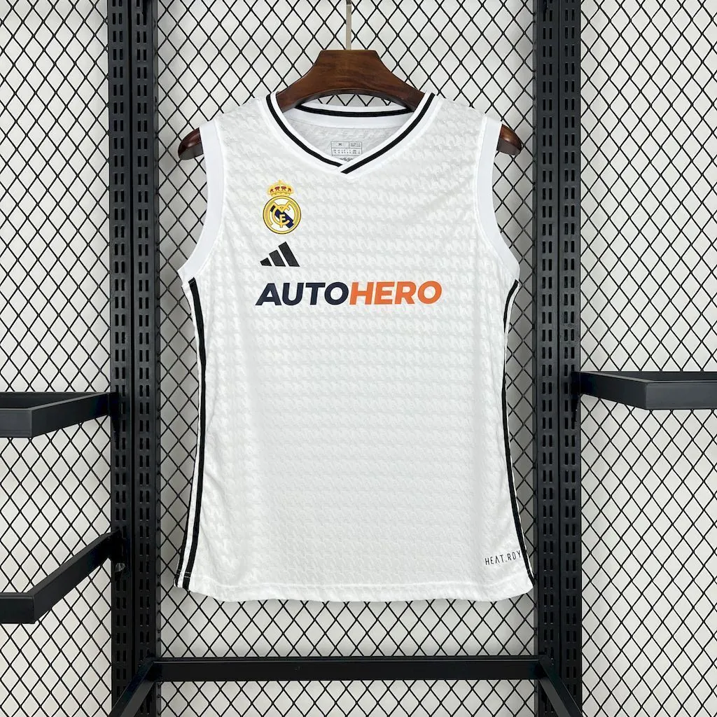 24-25 Real Madrid White Vest Soccer T-Shirt AAAAJersey Supplier Yupoo 5