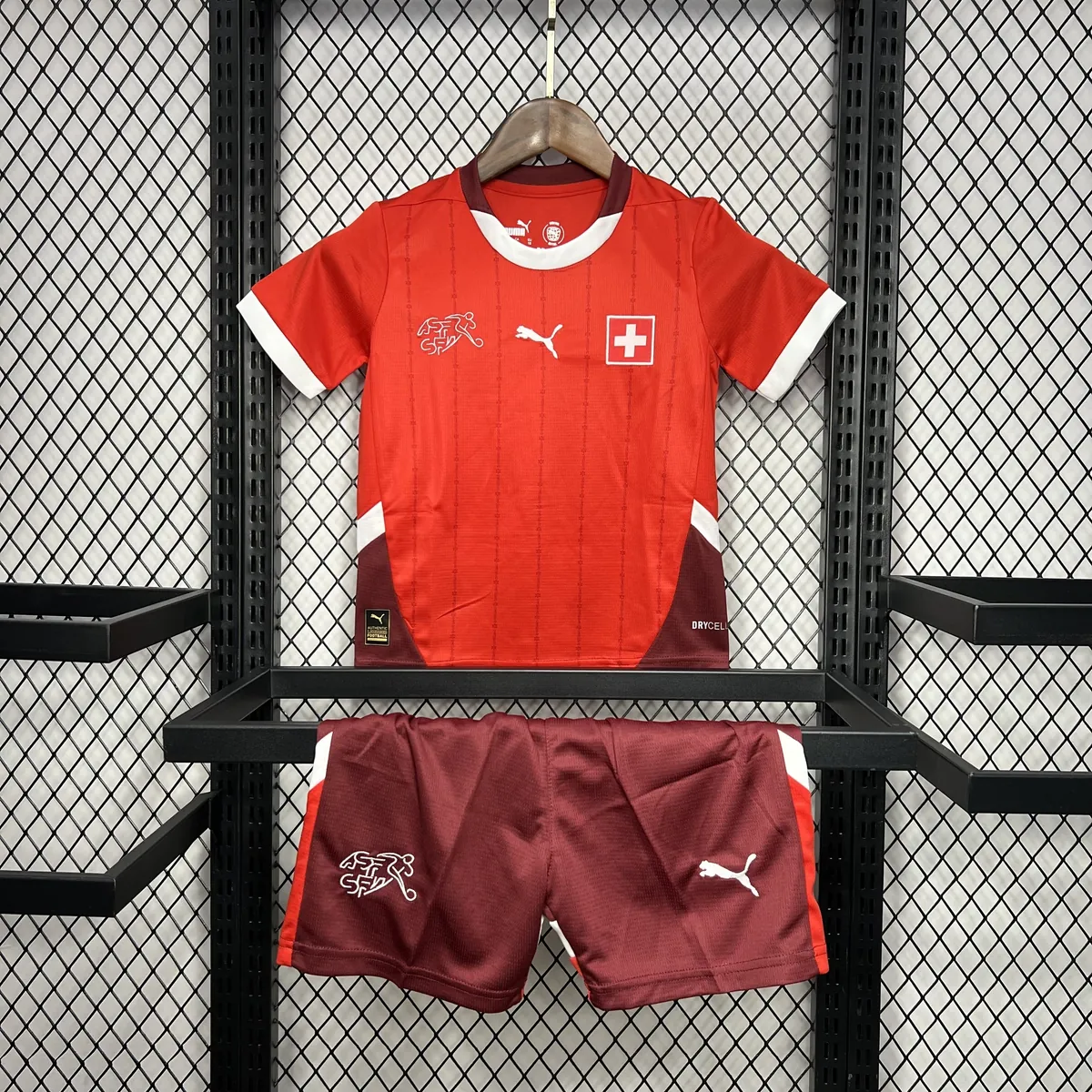 2024 Switzerland Home Kid Kits UEFA Euro Youth Apparels Football AAAAJersey Supplier 7