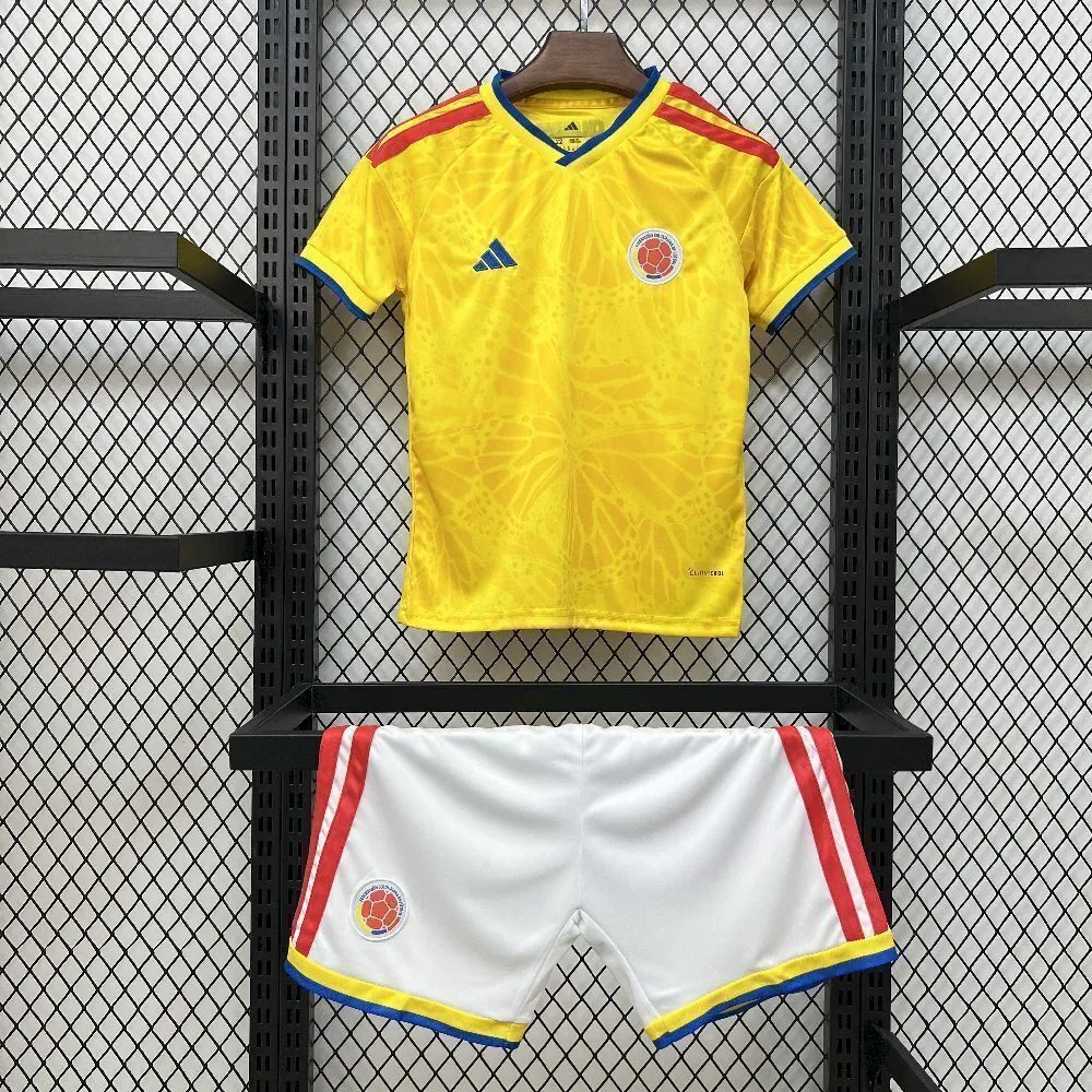 2026 World Cup Colombia Home Kids Kit Soccer T-Shirt AAAAJersey Supply Yupoo 8