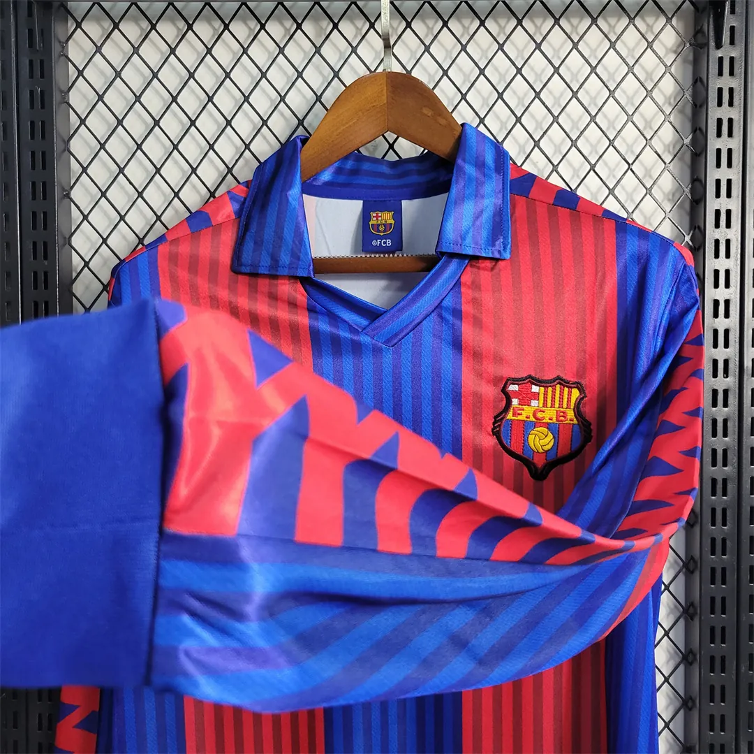 91-92 Barcelona home Long Sleeve 7