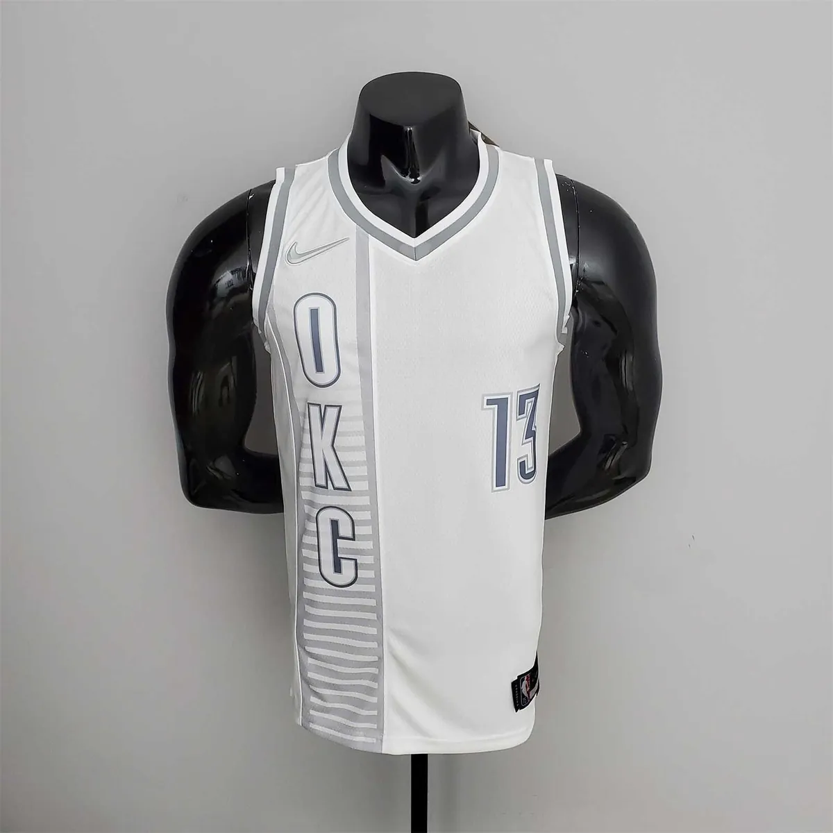 75th Anniversary 2202 Season Oklahoma City Thunder GEORGE#13 City Edition White NBA Jersey 9