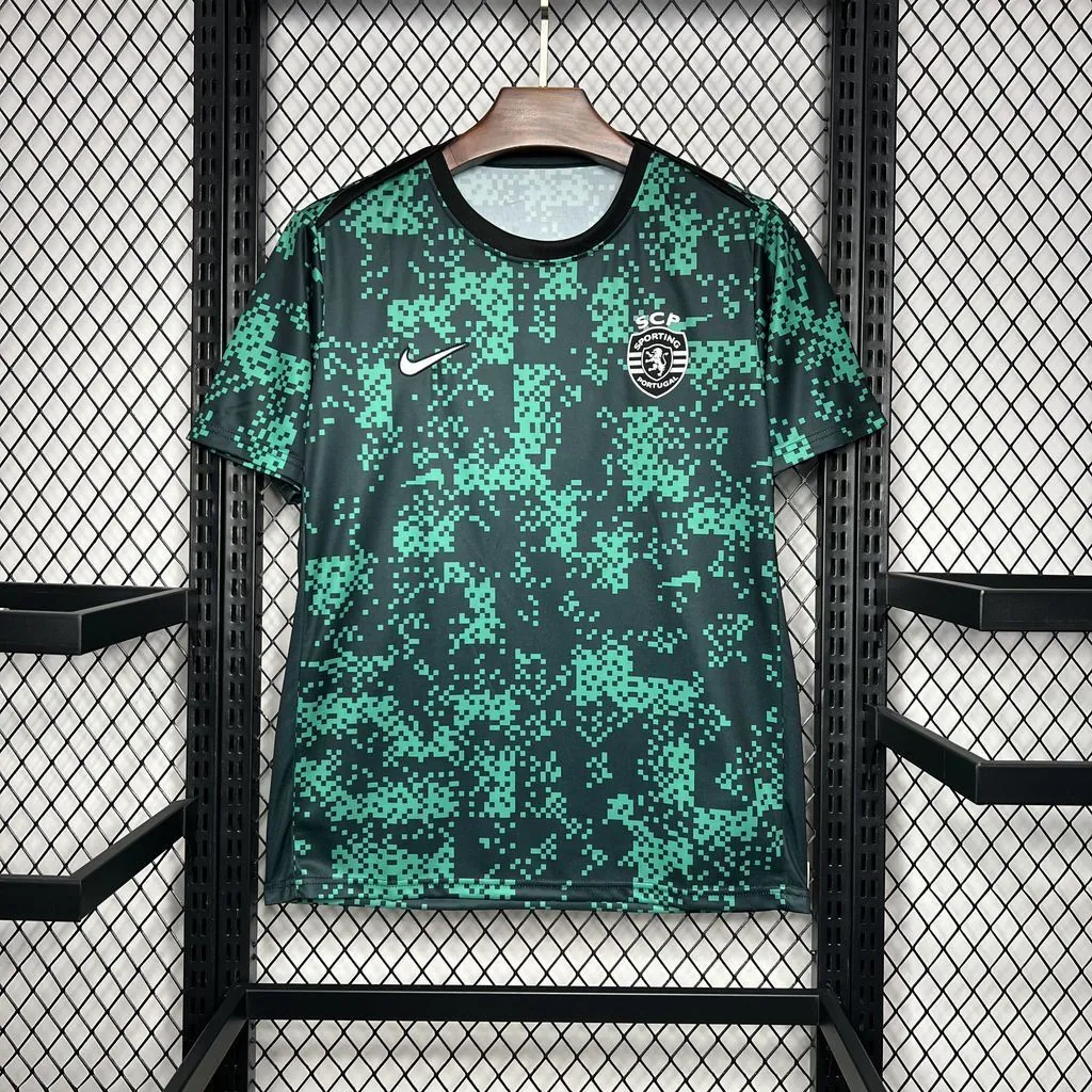24-25 Sporting Lisbon Pre-Match Shirt Soccer Uniforms Soccer AAAAJersey Yupoo 6