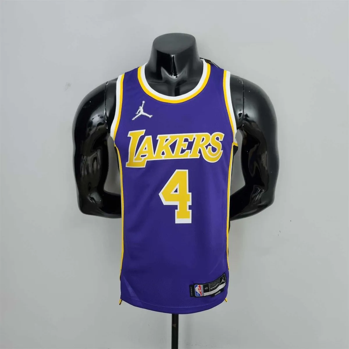 75th Anniversary Rondo #4 Los Angeles Lakers Jordan Purple NBA Jersey 10