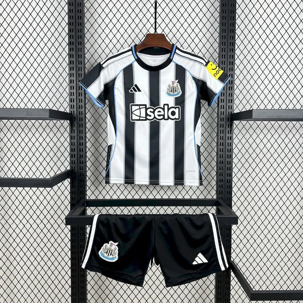 25-26 Newcastle United Home Kid Kits Youth Apparels Soccer AAAAJersey Yupoo 7