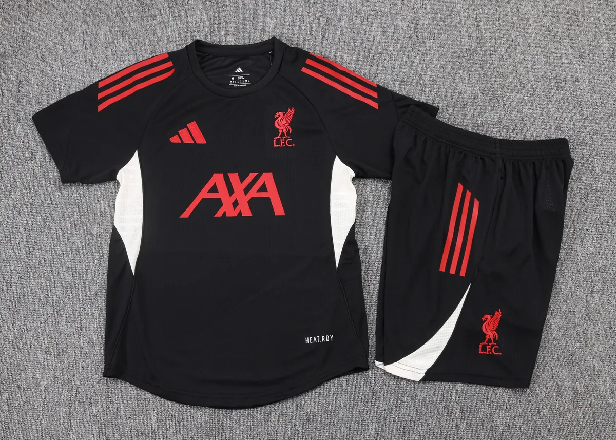 25-26 Liverpool Black Training Player Version Kits Football Tracksuits 1