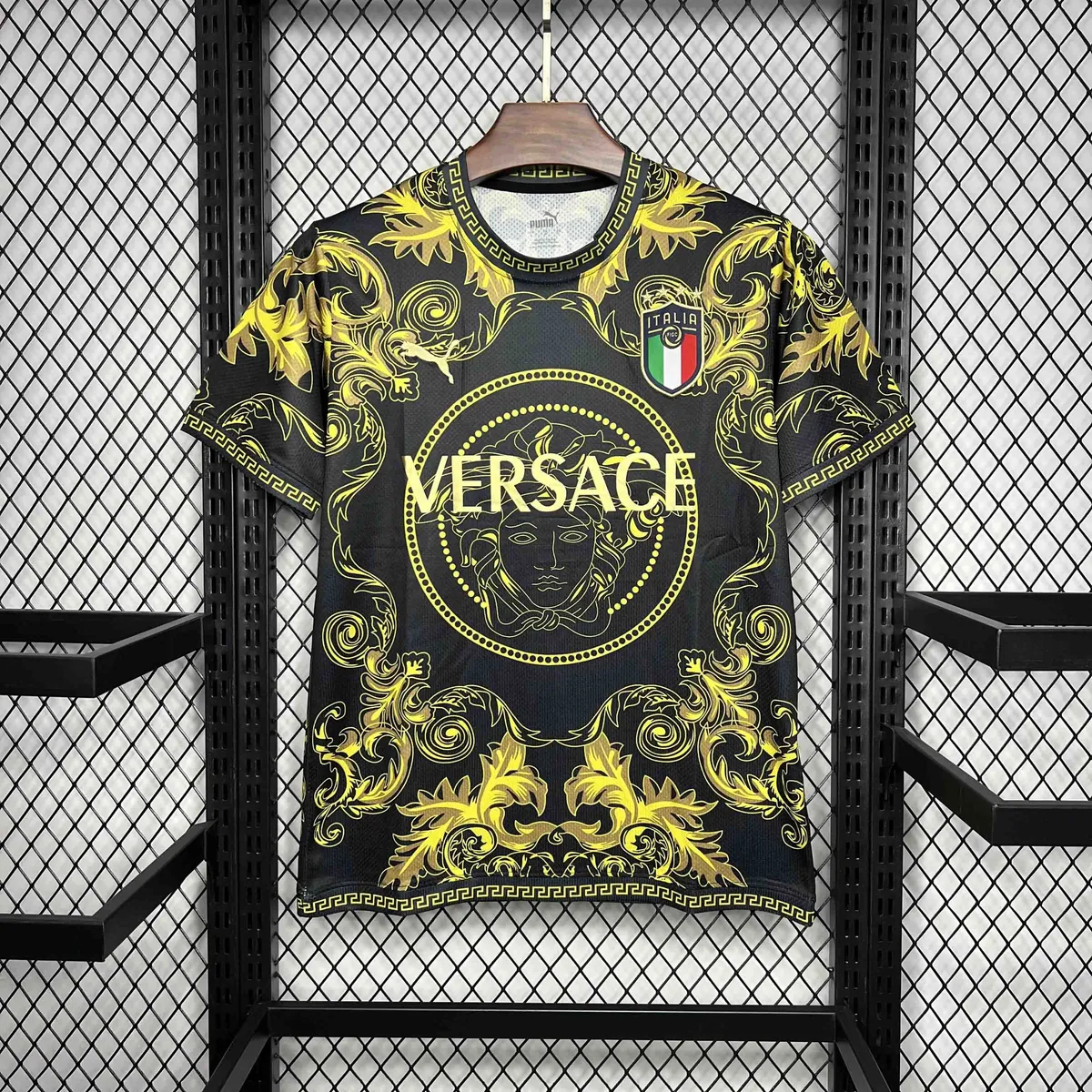 2022 Italy X Versace Black Gold Special Edition Kit AAAAJersey Supplier Yupoo 6