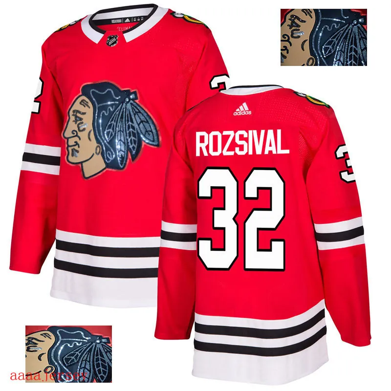 2018 Chicago Blackhawks ice hockey jersey M-3XL 芝加哥黑鹰队时尚亮片款冰球服 34