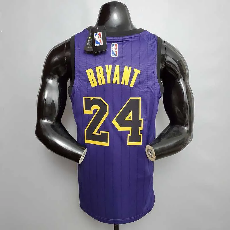 Bryant #24 Lakers Round neck purple 1