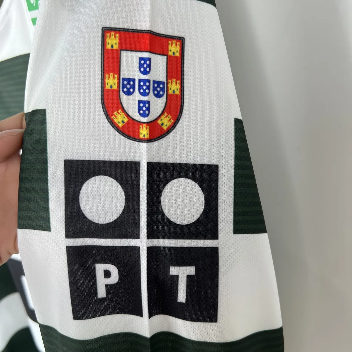 01-03 Sporting Lisbon Home Retro Kit Long Sleeve Vintage Shirt Soccer Jerseys Yupoo 7