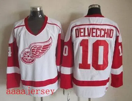 Red Wings retro ice hockey jersey M-3XL 底特律红翼队复古冰球服 13