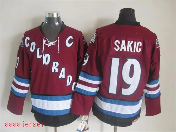 Colorado Avalanche retro ice hockey jersey M-3XL 科罗拉多雪崩队复古冰球服 7