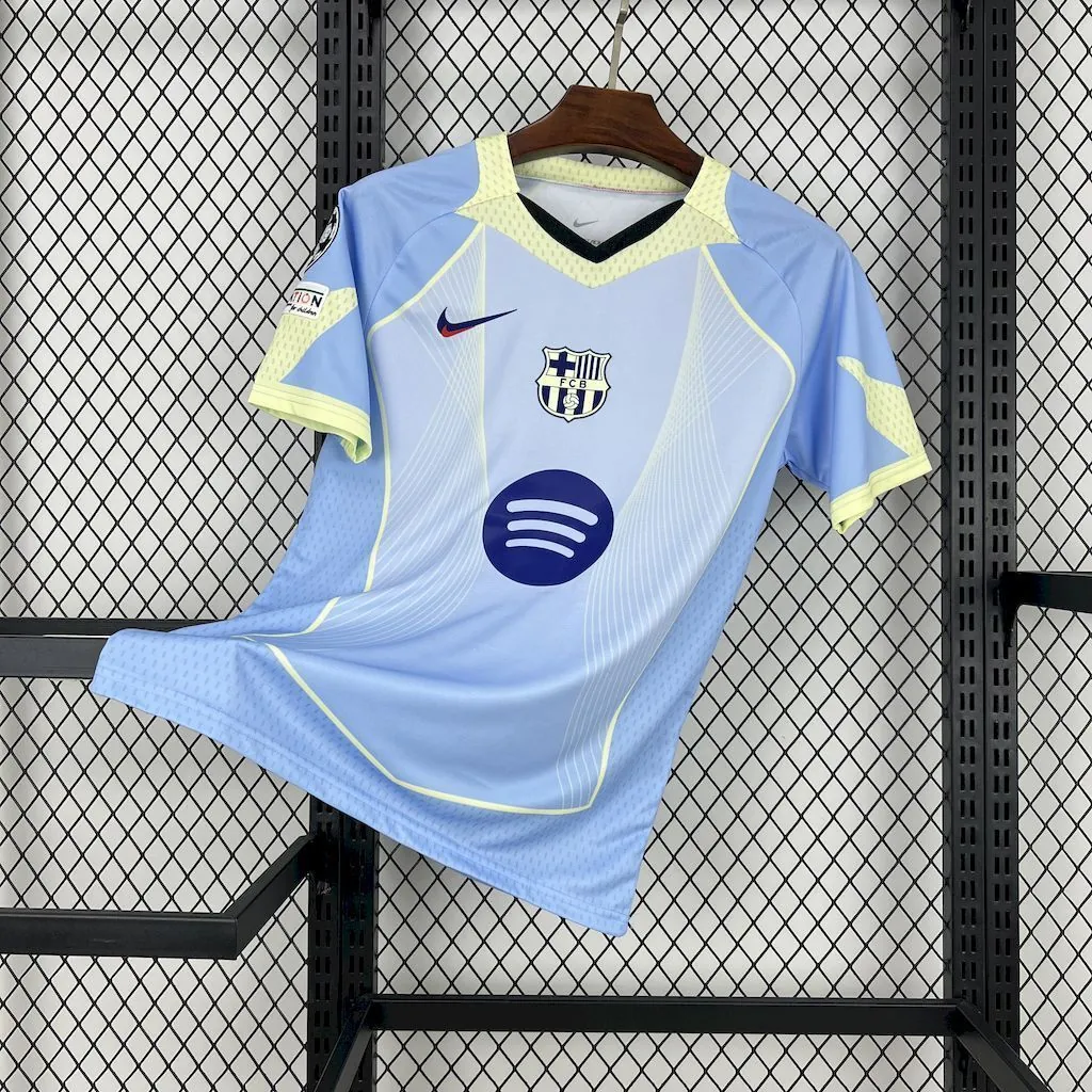 25-26 Barcelona Blue Special Edition(With CL Patch) Shirt Soccer Uniform AAAAJersey Yupoo 6