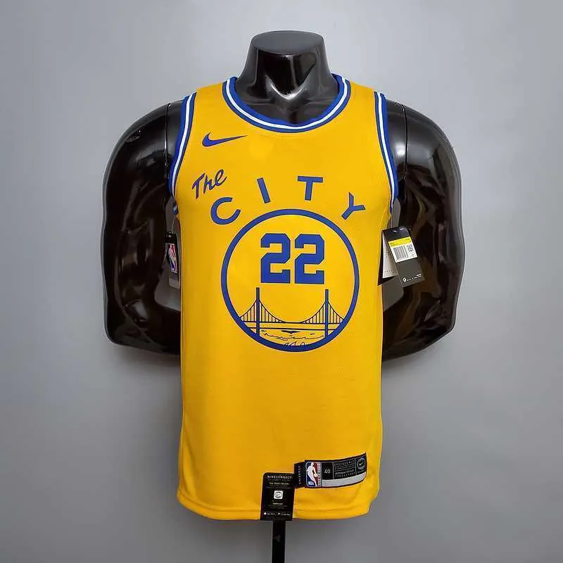 Tram version WIGGINS#22 Golden State Warriors yellow 8
