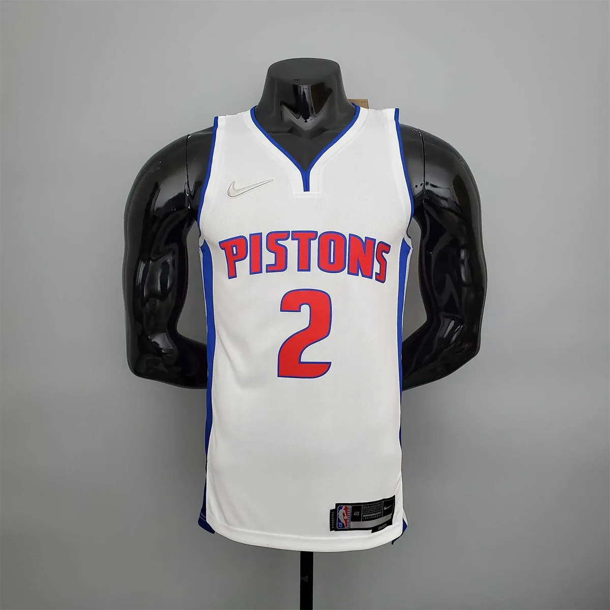 75th Anniversary Cunningham #2 Pistons White 10