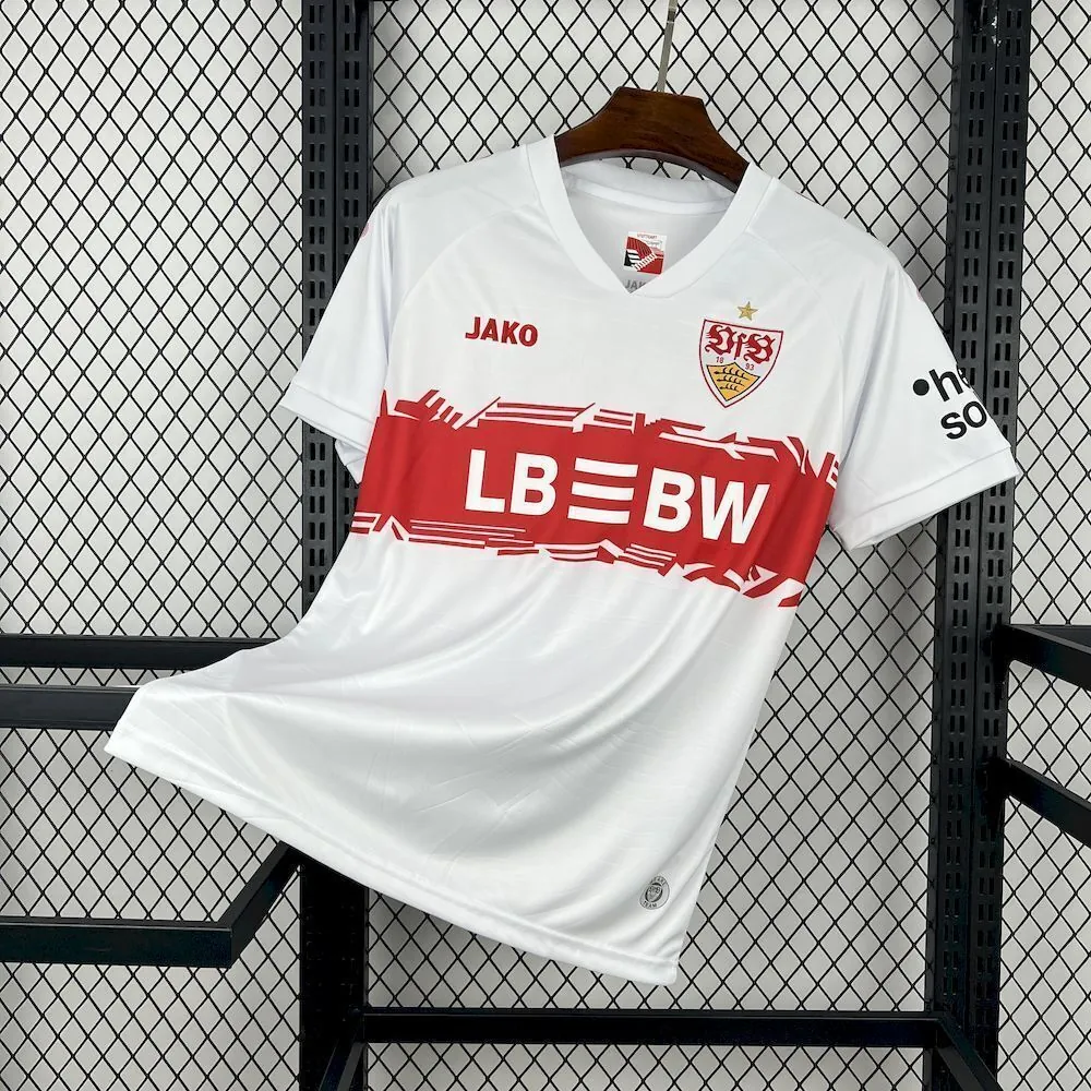 25-26 Stuttgarts Home Kit Football T-Shirt AAAAJersey Supply Yupoo 7