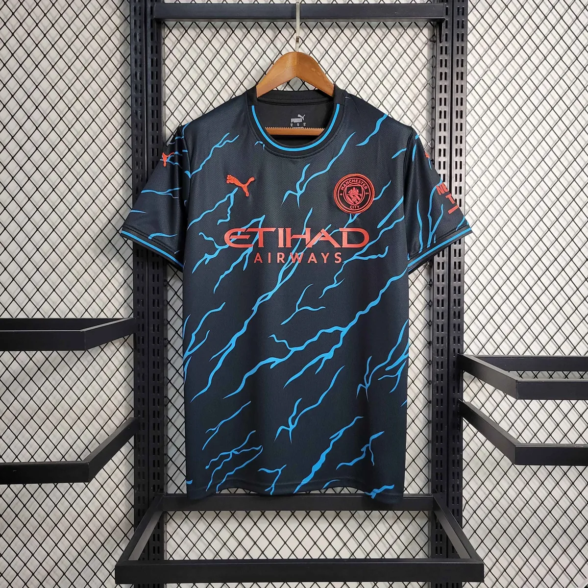 23-24 Manchester City Third away size S-4XL Soccer Jerseys 8