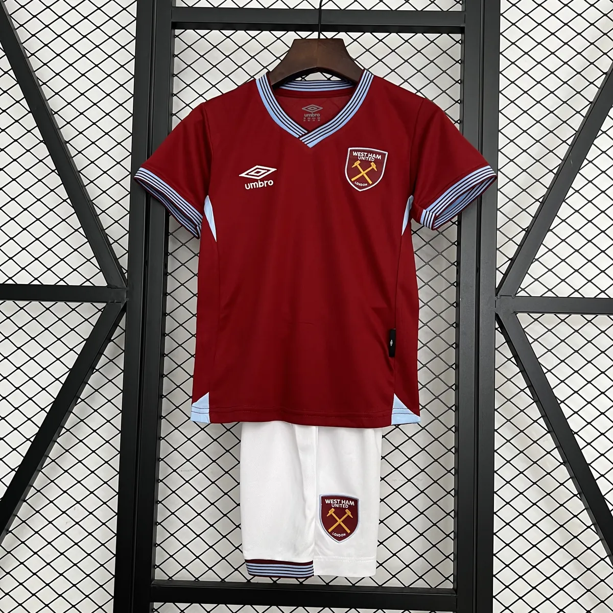 25-26 West ham United Home Kids Kit Soccer Youth Sports Suits AAAAJersey Supply Yupoo 6