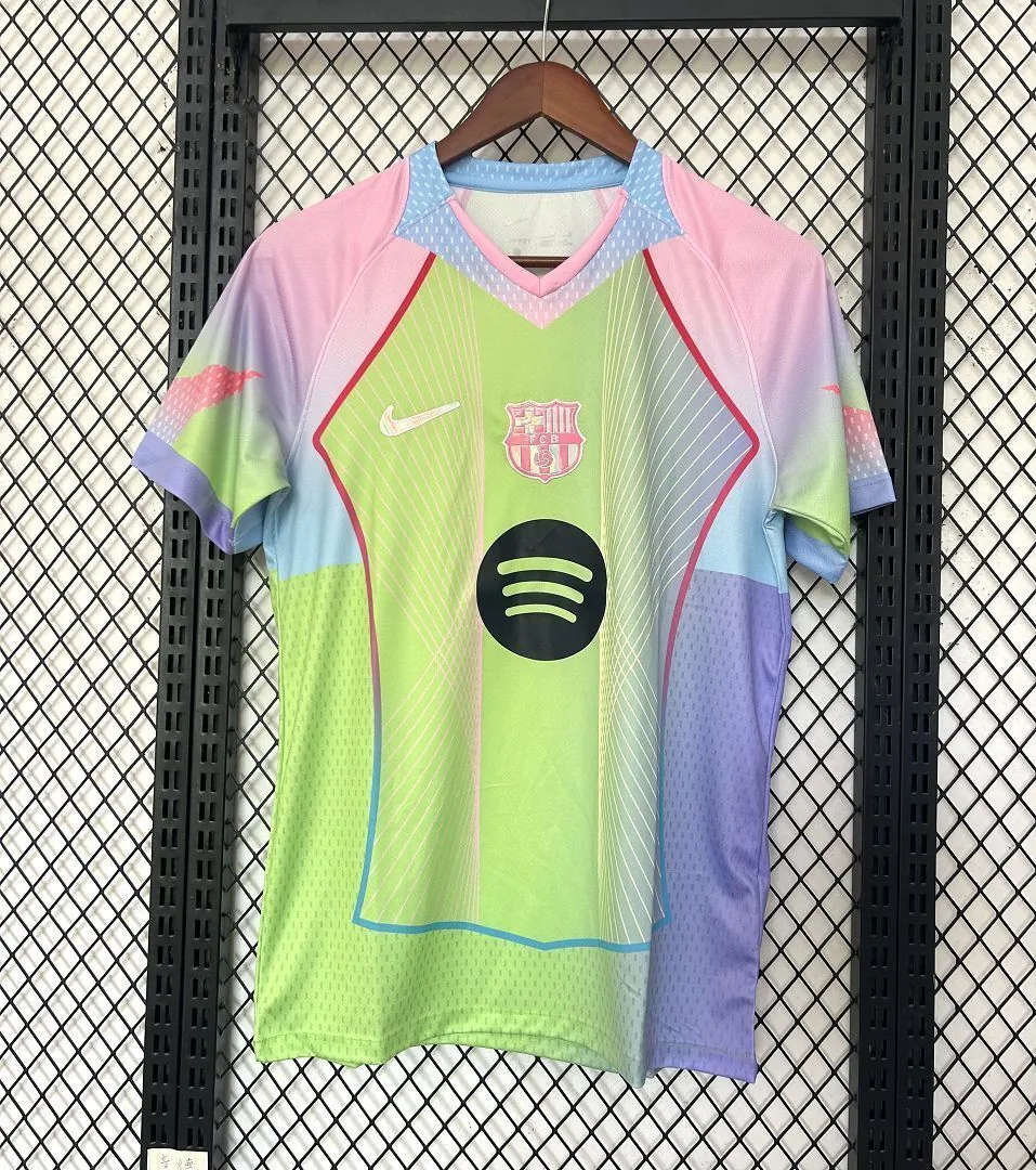 25-26 Barcelona Green Special Edition Kit Football T-Shirt Soccer AAAAJersey Yupoo 4