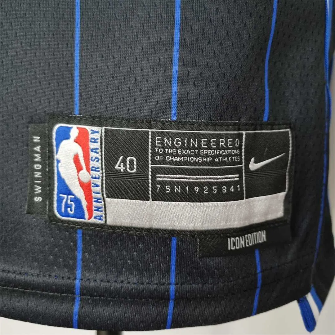 75th Anniversary Anthony#50 Orlando Magic Black NBA Jersey 1