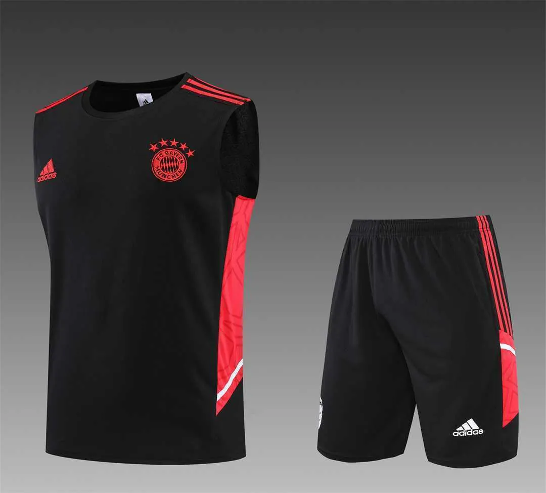 22-23 Bayern vest training suit kit black 19