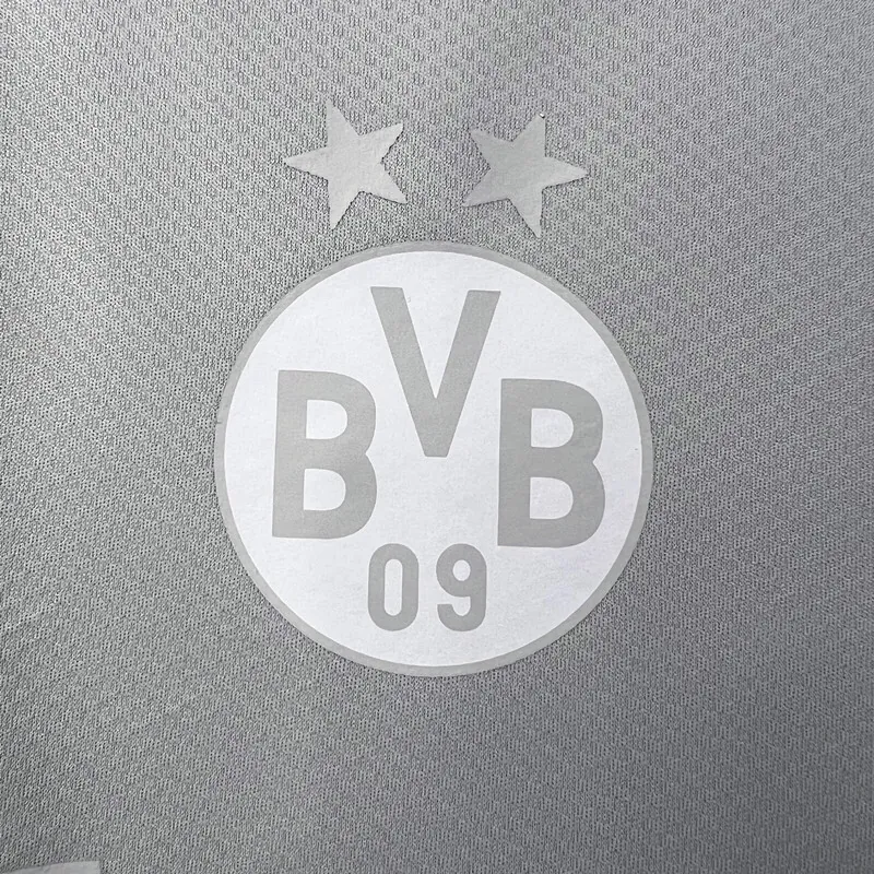 23-24 Dortmund Silvery White S-XXL best soccer jersey 2