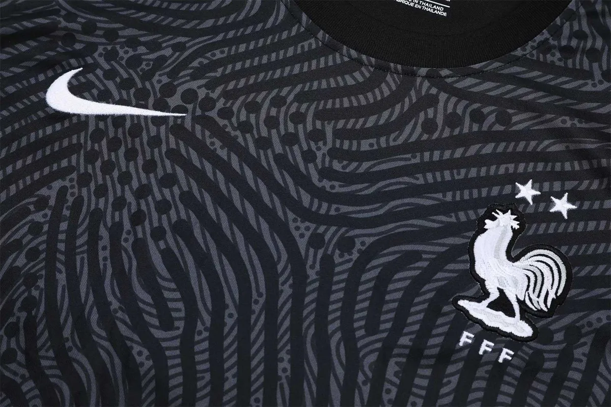 2021 France black goalkeeper long sleeve 2