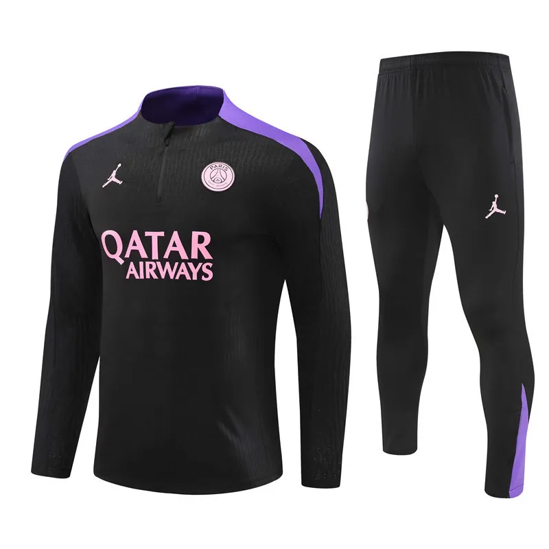 24-25 PSG Player Version Long Sleeve Training Suit Football Shirts 4