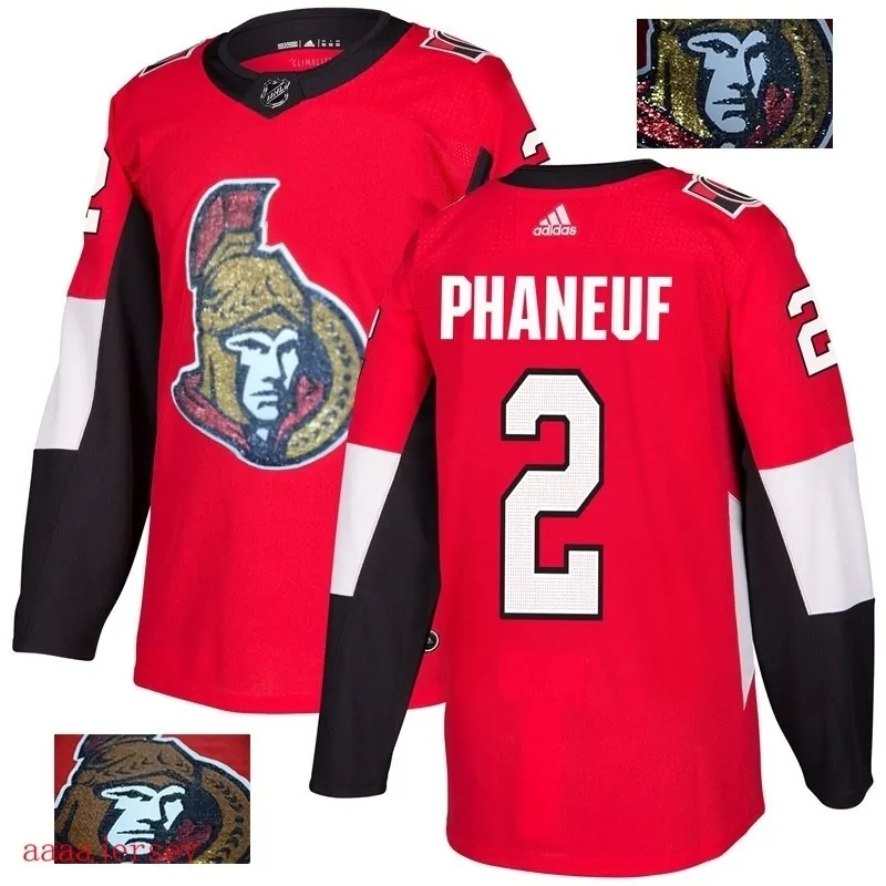 2018 Ottawa Senators ice hockey jersey M-3XL 渥太华参议员队时尚亮片款冰球服 25