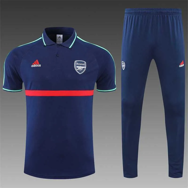 Polo Arsenal sapphire blue with red border 3
