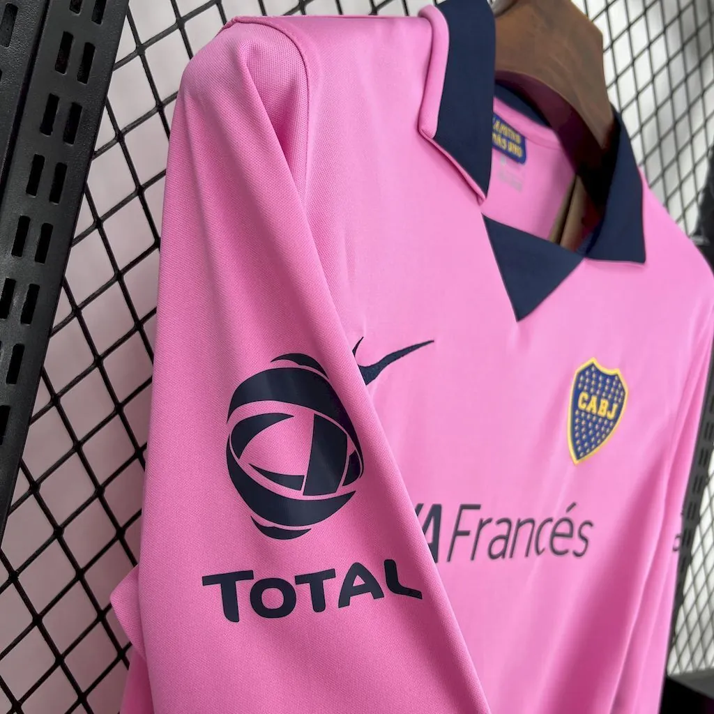 13-14 Boca Away Retro Long Sleeve Kit Vintage Shirt AAAAJersey Yupoo 5