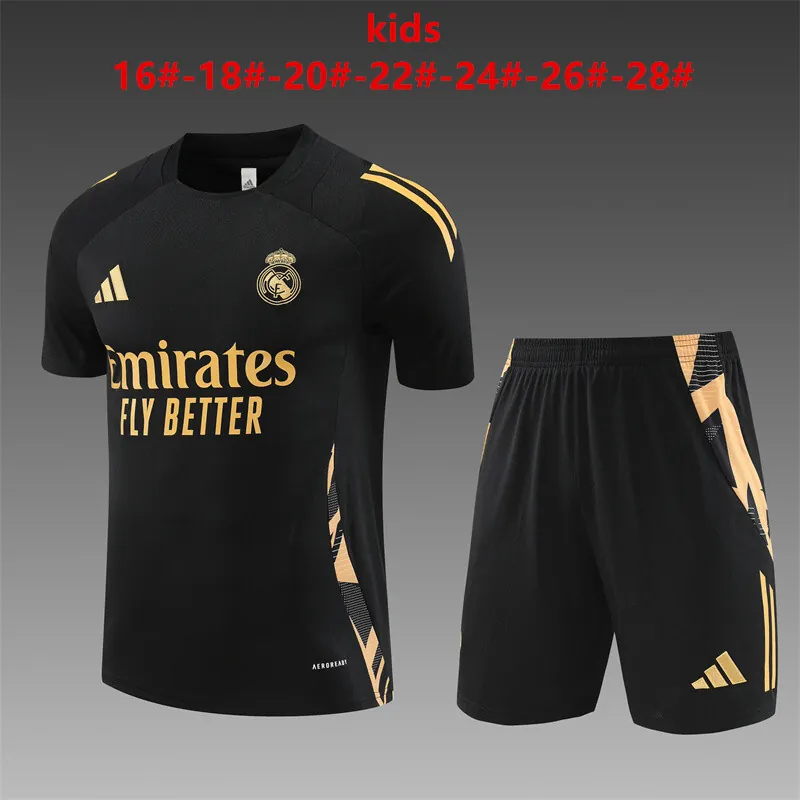 24-25 Real Madrid Kids Training Soccer Jerseys Football Shirts 1