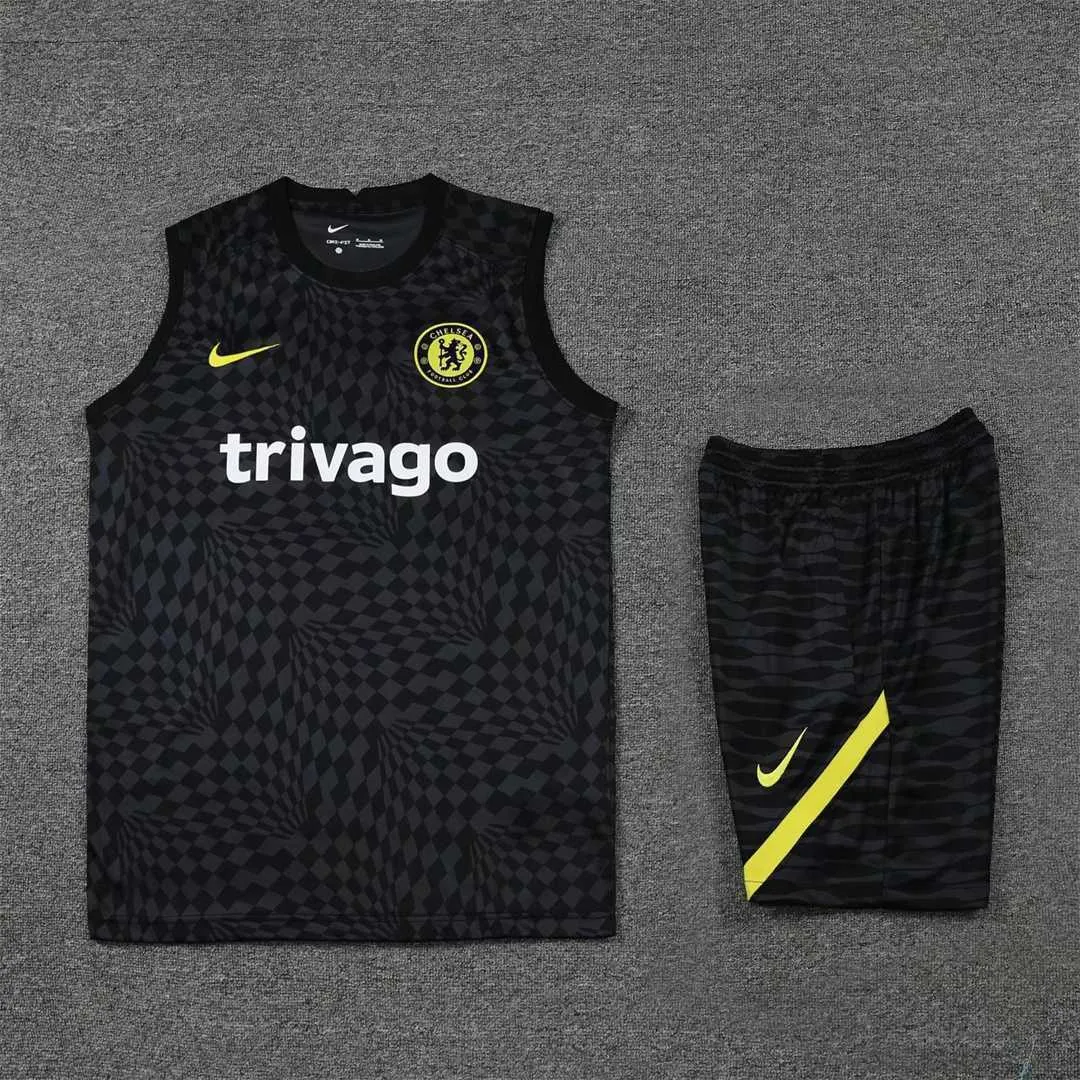 22-23 Chelsea vest training kit kit black stripe 10