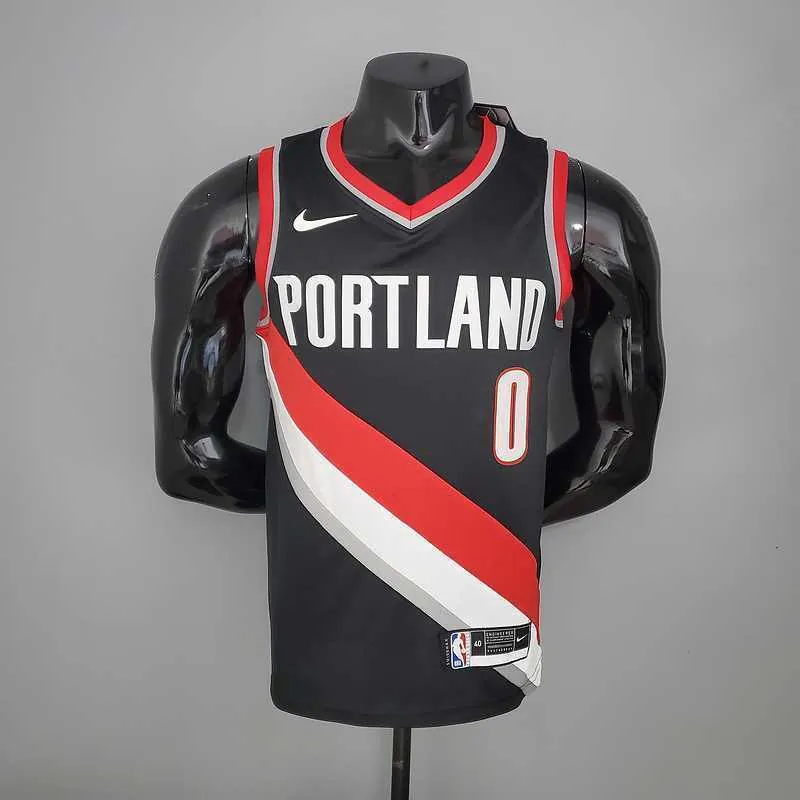 2021 LILLARD#0 Trail Blazers Home black 7