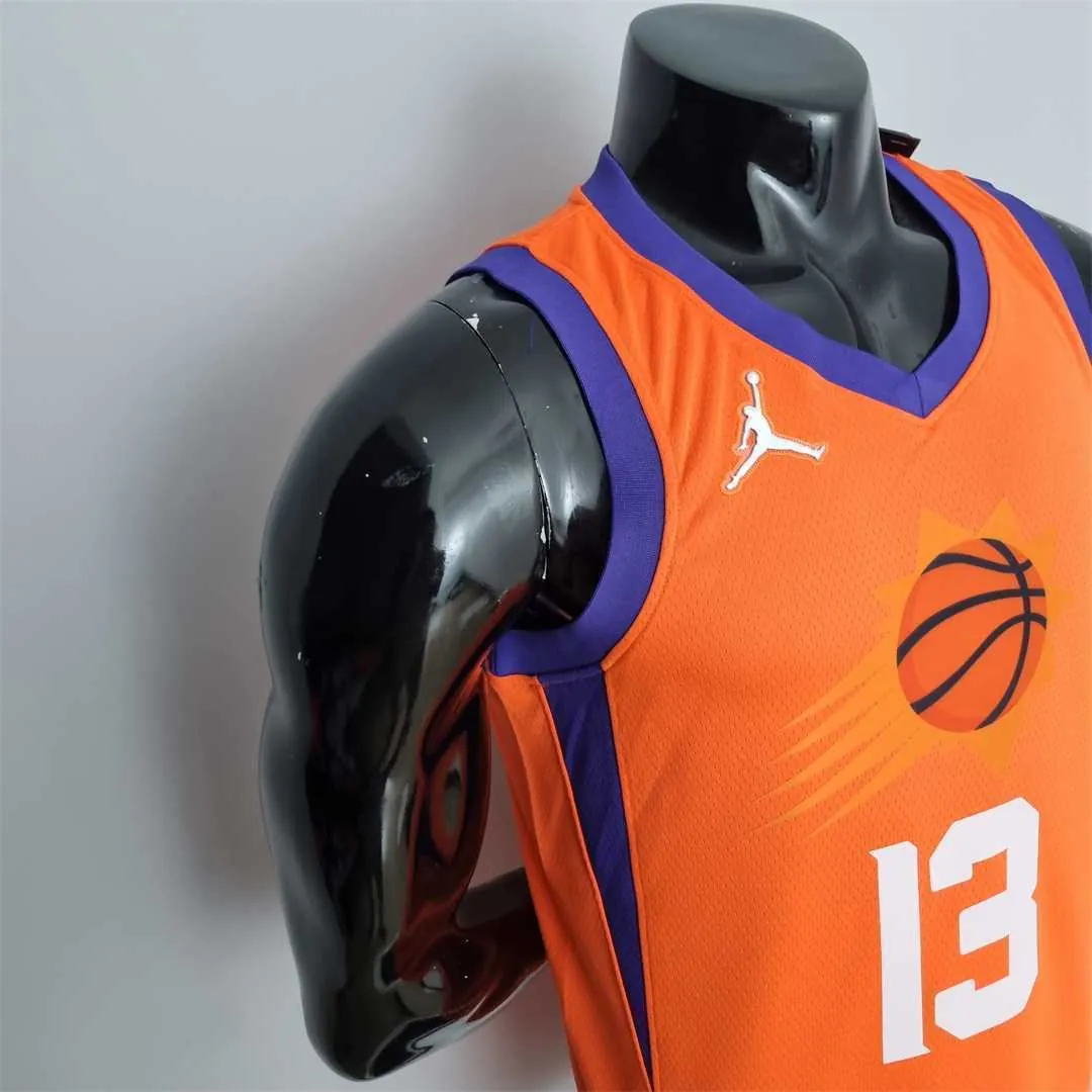 75th Anniversary NASH#13 Phoenix Suns Jordan Theme Orange NBA Jersey 2